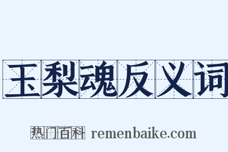 玉梨魂反义词是什么意思的图片